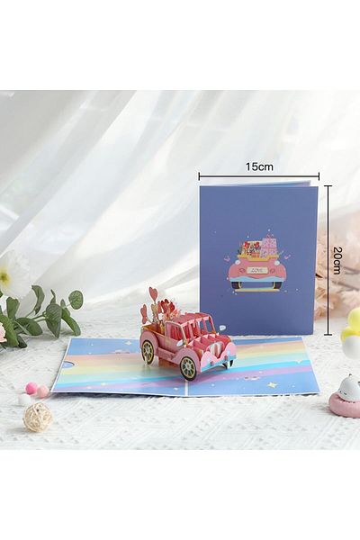 erorex Anniversary Greeting Card 3D Pop Up Card Number Diy Gift Card Valentine'S Day For Friends And