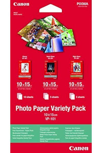 erorex Vp 101 Photo Paper Variety Pack 4X6” And A4 20 Sheets