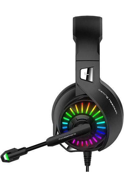erorex Gaming Headset For Devices Over Ear Surround Sound Headphones With Microphone Noise Canceling
