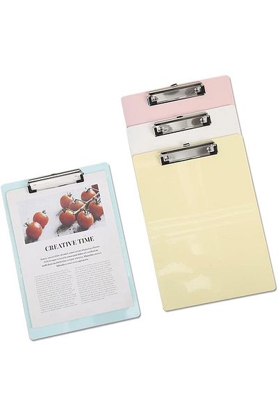 erorex A4 Clipboard Set Of 3 Multi Pack Clipboard Random Color Strong Holds 100 Sheets Sturdy Portable