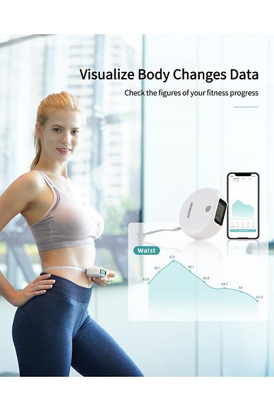 erorex Smart Body Tape Measure Accurate Body Fat Measure With App For Weight Loss Digital Circumference