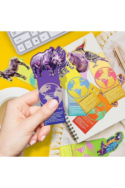 erorex Animal Bookmarks For Kids 10 Designs Book Markers For Students Book Mark For Kids Students Reading