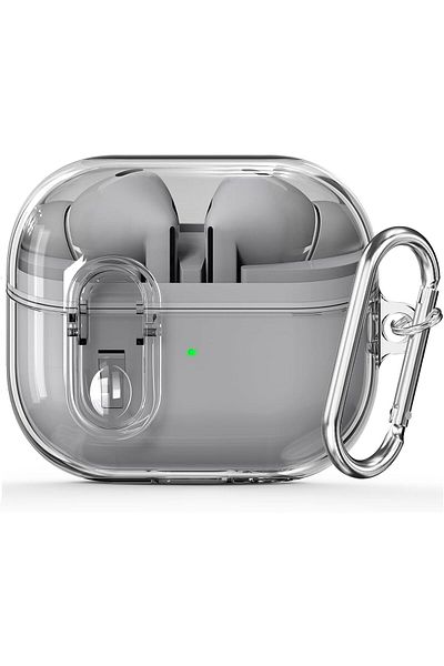 erorex متوافق مع Airpods 4 غطاء حافظة مسجل شرائط كاسيت غطاء واقي من السيليكون المقاوم للصدمات