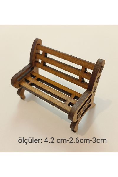 TLR hobi 10Pcs, Mini Garden Ornament Miniature Park Bench Home Decoration Mini Landscape Ornament