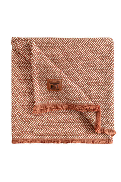 CASA LUSSO غطاء سرير مفرد منقوش من ZIG ZAG