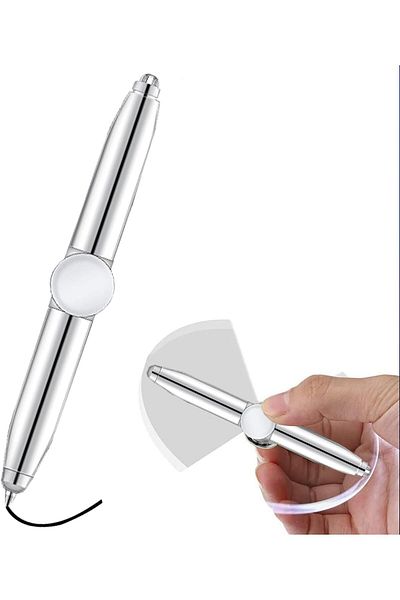 erorex Ballpoint Pen Spinning Pen With Led Light Multi Functional Pen Help Stress Reducer And Thinking