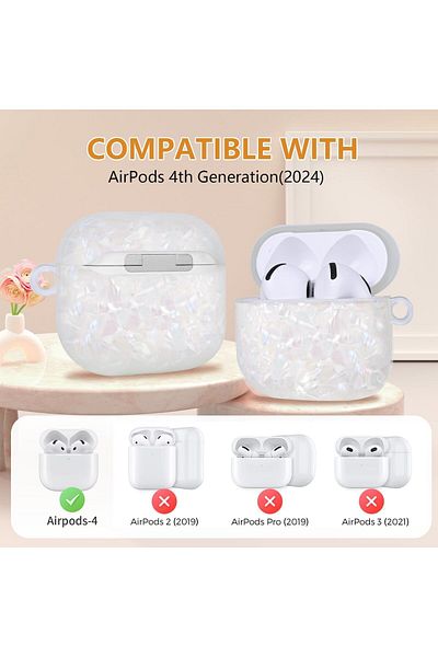 erorex Cute Smile Face Clear For Airpods Case Soft Silicon Smooth Shockproof Cover Design Compatible With