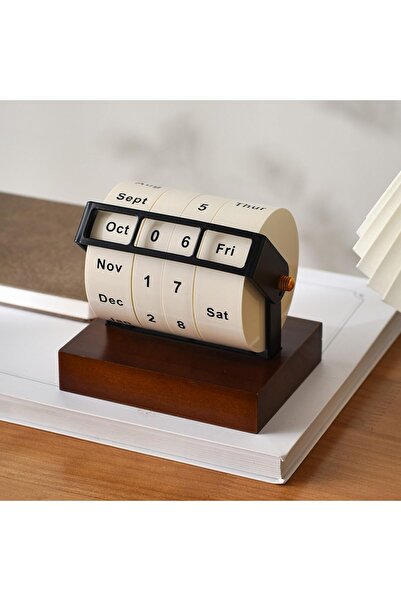 erorex تقويم العجلة الدائم، تقويم دوار، تقويم زخرفي لسطح المكتب، تقويم دائم ملهم