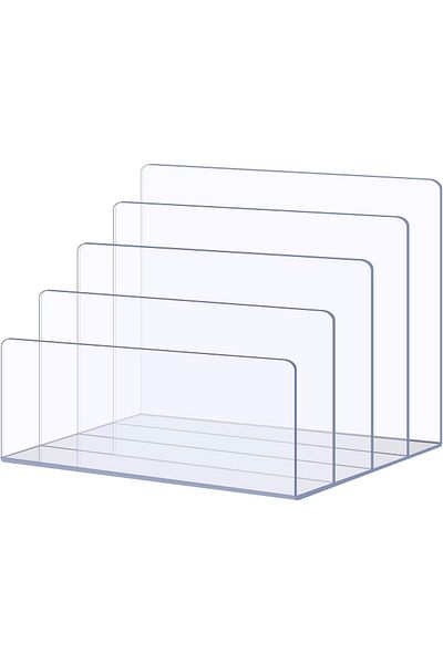 erorex File Organizer For Desk Mail Organizer Countertop 4 Section File Holder For Home Office Book