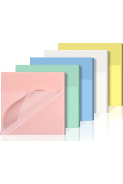erorex Transparent Sticky Notes 250 Sheets 3 X3 Inch Pastel Sticky Pads Clear Sticky Notes Self Stick