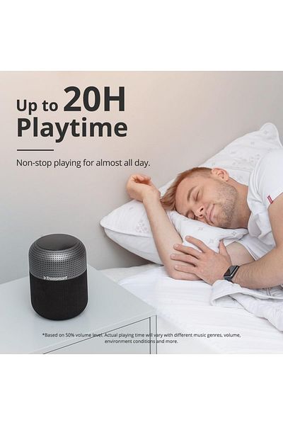 erorex مكبر صوت خارجي محمول T7 Lite بقوة 24 وات، صوت ستيريو 24 وات مع جهير عميق، بلوتوث 5.3، مقاوم للماء IPX7
