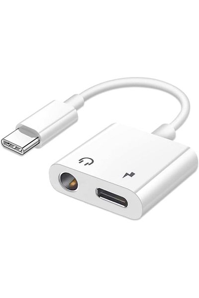 erorex محول صوت وشاحن مزدوج، مقبس سماعة رأس 2 في 1، موزع USB C إلى صوت وشحن مزدوج