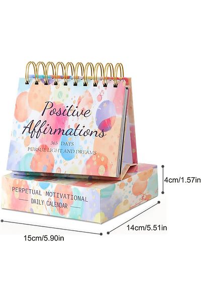 erorex Desk Calendar 366 Daily Self Care Quotes Mindfulness Perpetual Calendar Standing Daily Flip Small