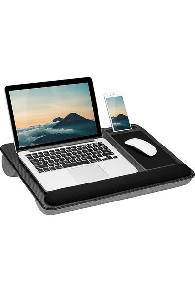 erorex Laptop Desk With Wrist Rest Pro Portable Bed Desk For Laptop Mouse Pad And Phone Holder Fits Up To