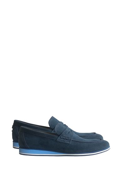 DOKA Men's Loafer138125 Suede Petrol