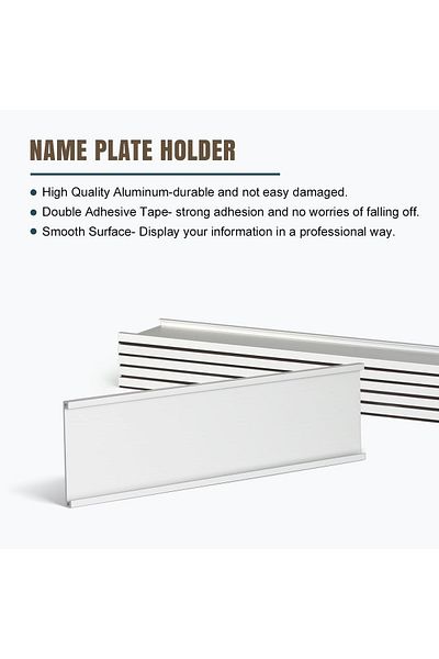 erorex 6 Pack Name Plate Holder Wall Mount Office Door Name Plate Holder For Meeting Room Business