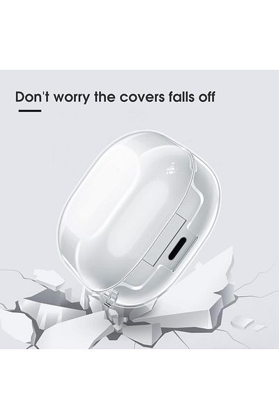 erorex متوافق مع حافظة Soundpeats Air4 حافظة حماية شفافة من مادة TPU الناعمة المقاومة للصدمات والسقوط