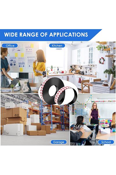 erorex Strong Adhesive Magnetic Tape Strip Roll Magnet Tape Roll With 3M Strong Adhesive Backing Magnetic
