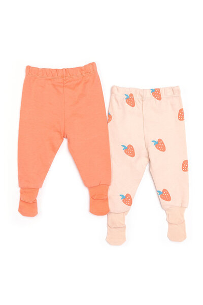 ebebek Hello Baby HelloBaby Kız 2li Çoraplı Pantolon metraj Kız Bebek