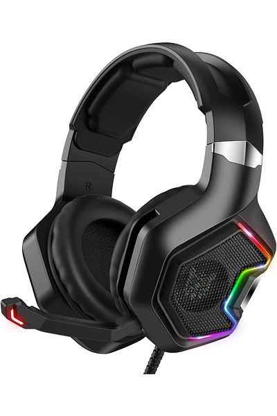 erorex 3.5Mm Wired Gaming Headphones Over Ear Game Headset Noise Canceling Earphone With Microphone Volume