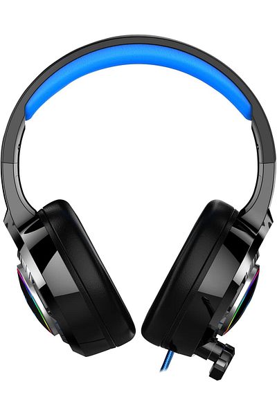 erorex G1500 Headset Gaming Led Illuminated For 3.5Mm Jack With Microphone Black Green Medium