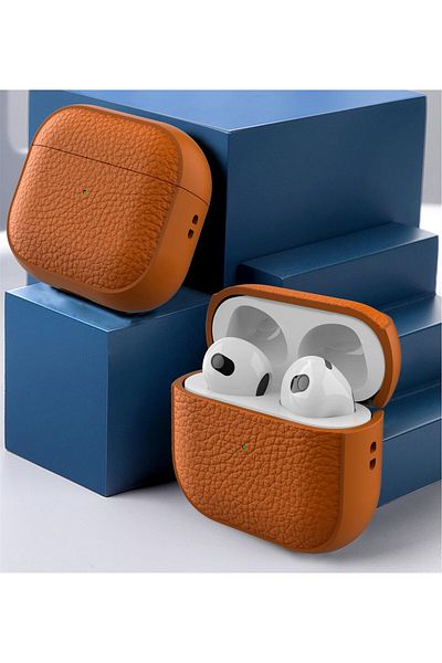 erorex For Airpods 4Th Generation Case Compatible With Airpods 4 Gen 2024 Premium Faux Pu Leather Drop