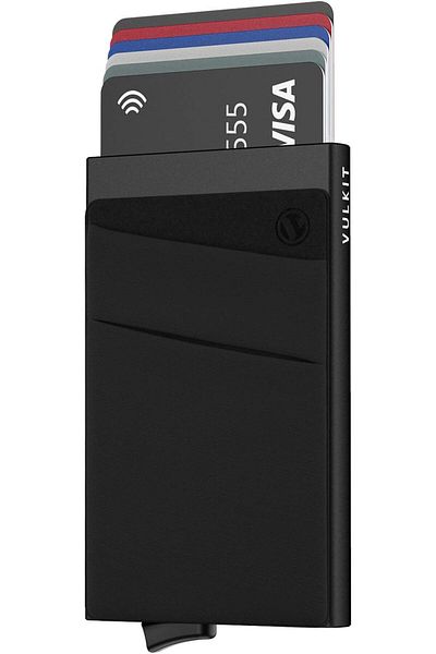 erorex Credit Card Holder Aluminum Rigid Pop Up Card Holder With Pocket Banknotes Rfid Blocking Store 5