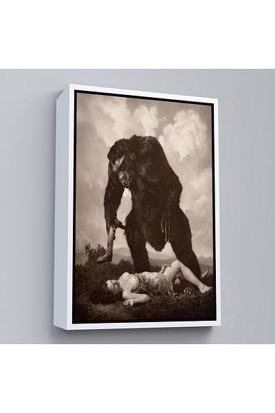 Harita Sepeti William Mortensen Lamour 1934 cu cadru alb, pictură pe pânză în stil american grotesc