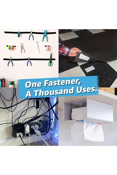 erorex 1X4 Inch Hook And Loop Strips With Adhesive 48 Sets Double Sided Adhesive Strip Strong Back