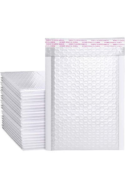 erorex Waterproof Padded Poly Self Seal Bubble Mailers Envelopes With Bubble Cushioning Wrap White 10