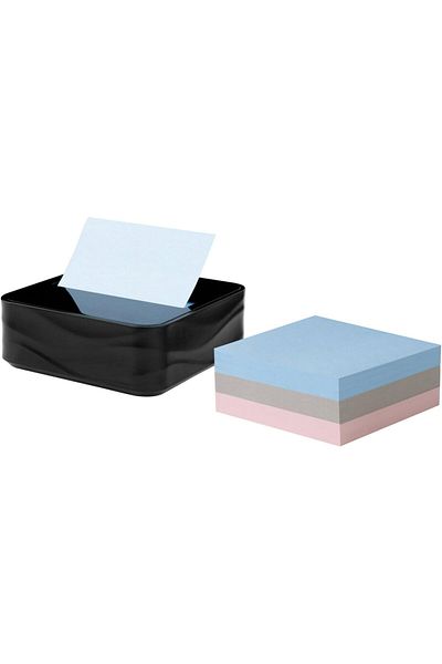erorex Note Dispenser Modern Black Pack Includes Dispenser And 3 Super Sticky Pop Up Sticky Notes Pads 2X
