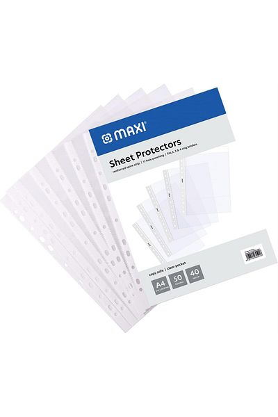 erorex Sheet Protector A4 40 Micron Poly Bag Of 50Pc