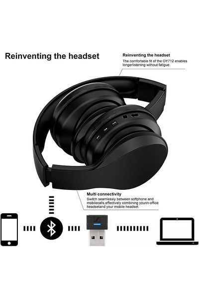 erorex Cat Ear Kids Headphones Bluetooth 5.0 Cat Ear Headphone Foldable Kids Bluetooth Headset Over Ear