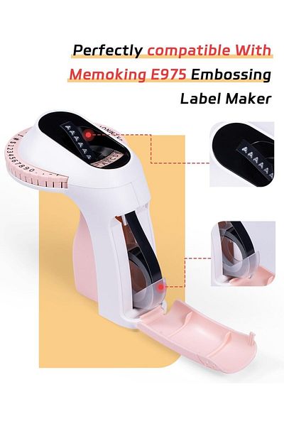 erorex Embossing Label Tape 3 8 Inch 9Mm Compatible With Phomemo Dymo Omega Dymo Junior Volengo Embossing