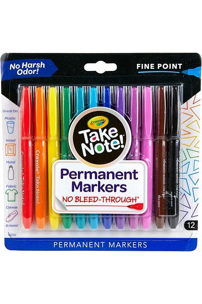 erorex Permanent Markers Water Based Pack Of 12