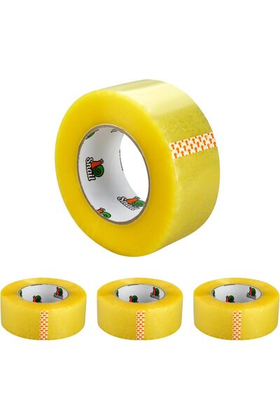 erorex Snail Transparent Adhesive Tape Set Of 4 48Mmx300 Yards Heavy Duty Packing Tape Tear Resistant