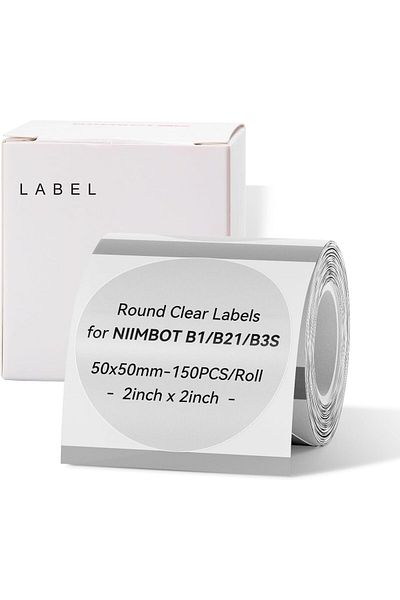 erorex ملصقات لطابعات الملصقات B1 B21 B3S ملصقات حرارية مقاس 2 بوصة × 2 بوصة 50 × 50 مم مقاومة للماء والزيت