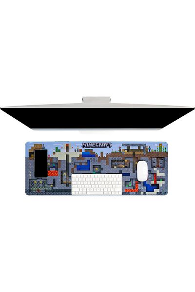 erorex Minecraft World Desk Mat Officially Licensed Merchandise Multicolor Pp8805Mcf 79 X 30 Centimeters