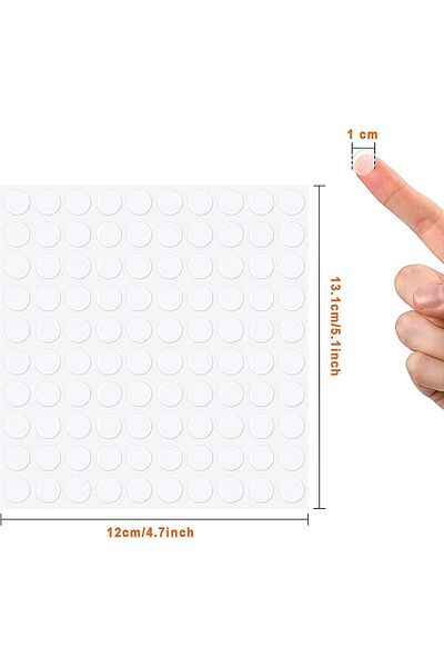 erorex 10 Sheet Foam Round Dots Double Sided Adhesive 3D Craft Foam Tape 1000 Pieces Adhesive Tape