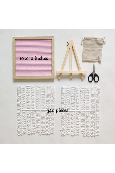 erorex Felt Letter Board With Changeable Letters Frame Wooden Message Board Numbers Symbols And Letters