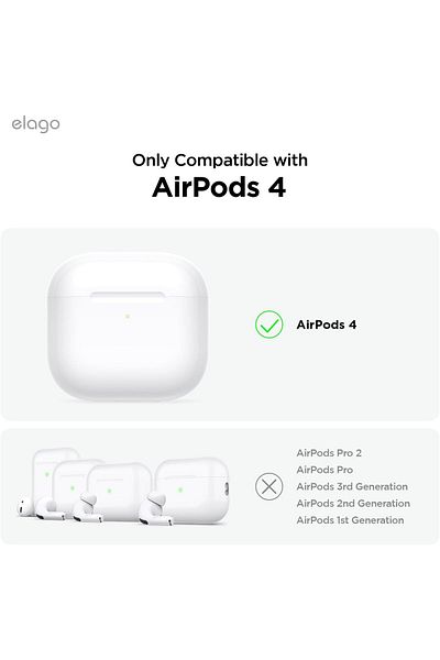 erorex Airpods Leather Case Black