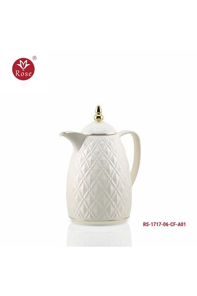 Rose Thermos Rose 1717 Half Liter White Coffee (650) ml