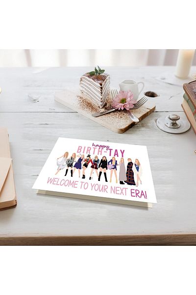 erorex Popular Singer Inspired Birthday Card Set Pop Culture Happy Birth Tay Cards Singer Posters For Her