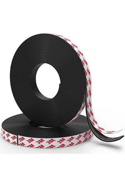 erorex 2Pcs Magnetic Tape 10M Magnetic Tape Roll Magnetic Strips Heavy Duty Perfect With 3M Strong