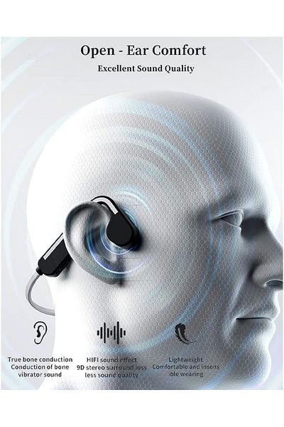 erorex Bluetooth Earphones Ear Clip Wireless Bluetooth Earbuds With Led Display Hi Fi Stereo Earbuds With