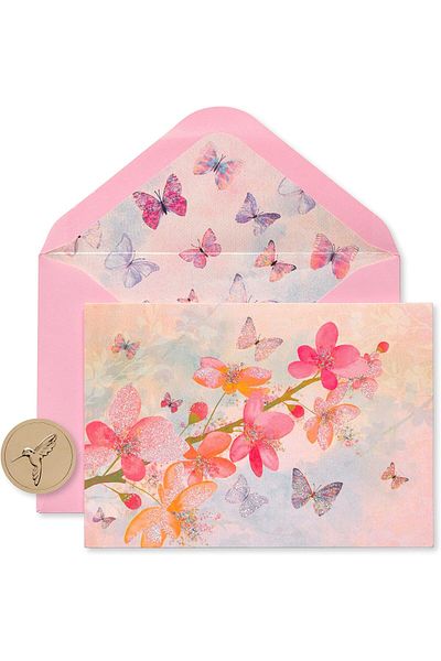 erorex Blank Cards With Envelopes For Thank You Birthday Thinking Of You And All Occasions Blossoms 12