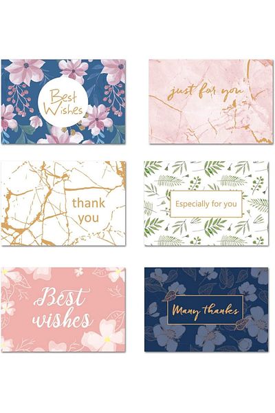 erorex 12 Pack Folding Greeting Cards With Envelopes Floral Assorted Blank Notecards And Envelopes For