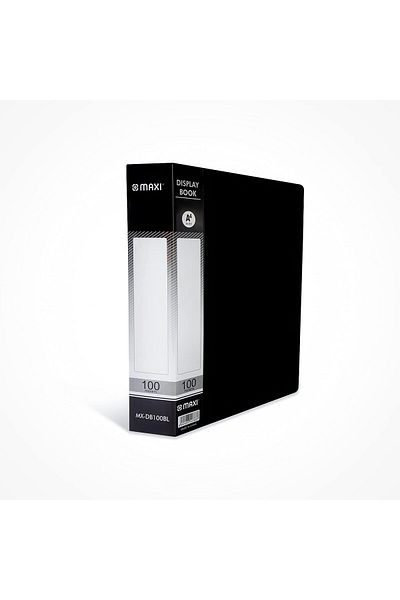 erorex Mx Db100Bl Display Book With 100 Pockets Black
