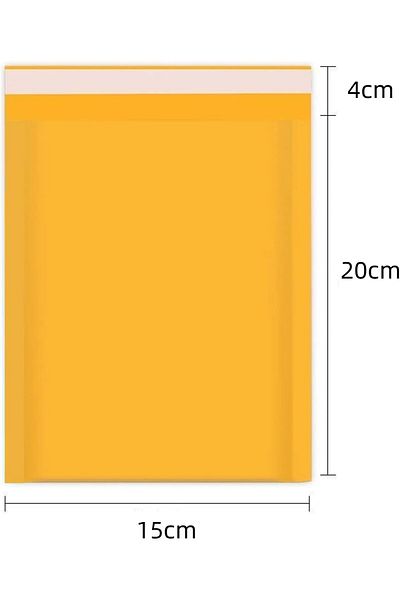erorex 50Pcs Kraft Bubble Mailer 15*20Cm Shipping Envelopes Self Sealing Mail Shipping Bags Yellow