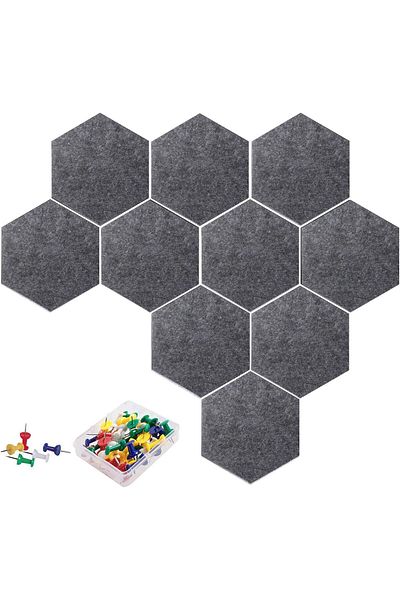 erorex Hexagon Cork Board Tiles Cork Board Hexagon Cork Bulletin Board Hexagon With Full Sticky Back Wall
